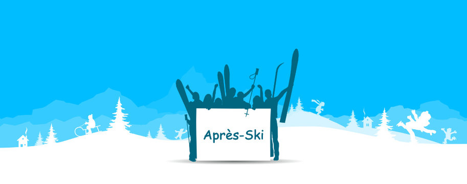 Winterlandschaft Apres Ski