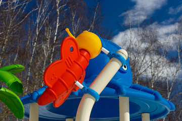 Plastic figures of different color