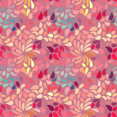 Fototapeta premium Seamless abstract floral pattern