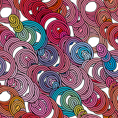 Seamless abstract doodle pattern