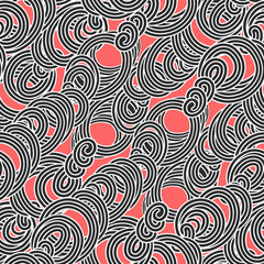 Seamless abstract doodle pattern