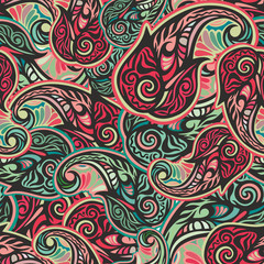 Paisley seamless pattern