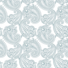 Paisley seamless lace pattern