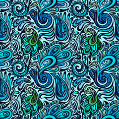 Paisley seamless pattern
