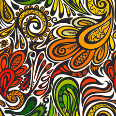 Paisley seamless pattern