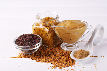 Composition of different kinds of mustard
