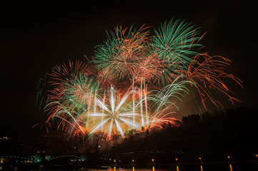 Fireworks in Prague