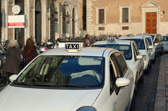 Fototapeta Rome Taxi