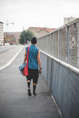 young handsome bearded hipster man