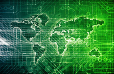 Obraz premium Data Network