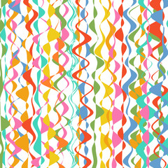 Abstract rainbow curved stripes color line background 