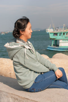 Portrait of a Vietnamese girl