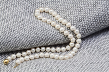 Fototapeta na wymiar Pearl necklace