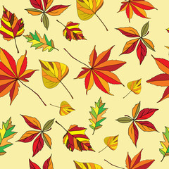 autumn leaves seamless