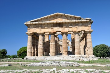 Obraz premium Temple of Poseidon in Paestum