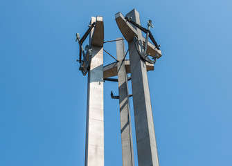 Fototapeta na wymiar Monument to the Fallen Shipyard Workers of 1970, Gdansk Shipyard
