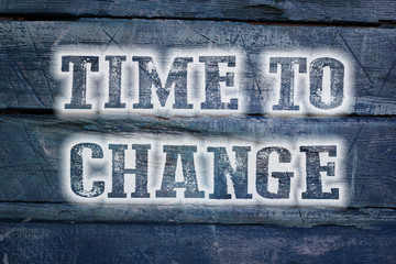 Time To Change Concept