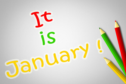 It's January Concept