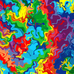 Art rainbow color splash brush strokes paint abstract line backg