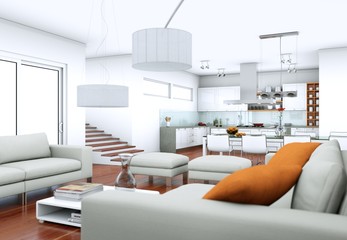 moderne Wohnung Interieur Design