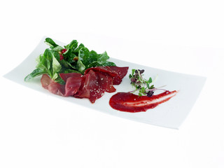 rehschinken mit winter salat