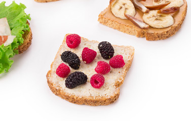 healthy fruit sandwich