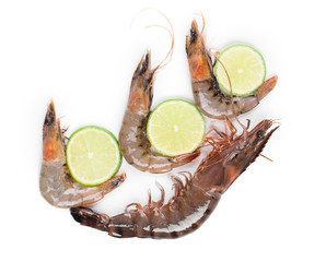 raw shrimps
