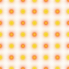 Fototapeta na wymiar Seamless pattern with suns