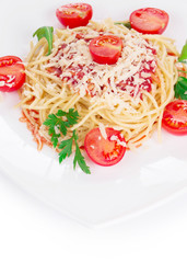 Pasta with tomato sauce