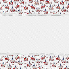 Marijuana Leaves Torn Background