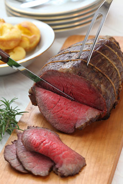 Roast Beef Carving, Sunday Dinner