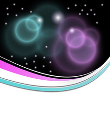 business card with transparent circles