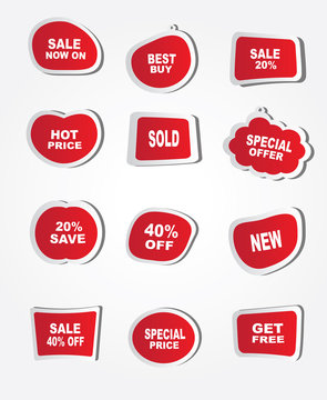 Sales stickers