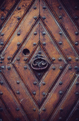 ancient wooden door