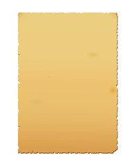 Sheet of old yellow paper
