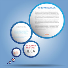 Modern business circle style options banner.