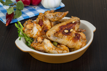 Roasted chicken wings