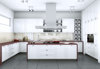 moderne Küche Interieur Design