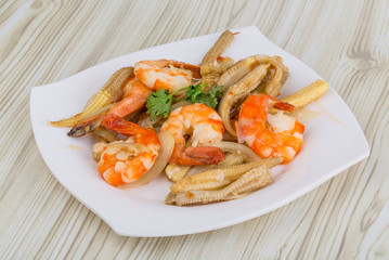 Shrimp and corn salad