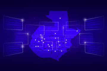 Guatemala Map World map News Communication blue