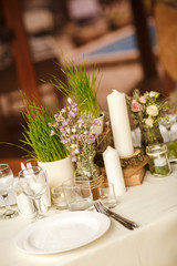 wedding decoration rustic style flowers catering