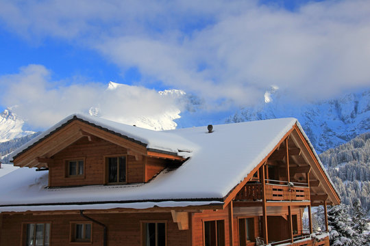 Fototapeta adelboden schweiz