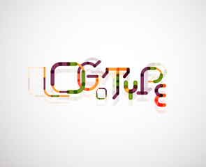Logo word font design