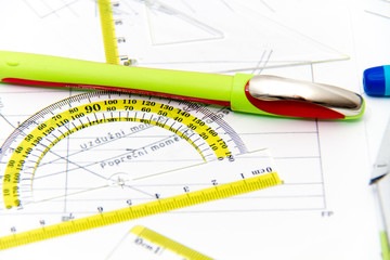 Drawing tools with compass