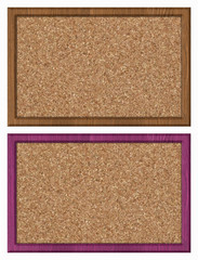 Fototapeta premium cork bulletin board, set