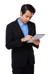 Businessman use of tablet
