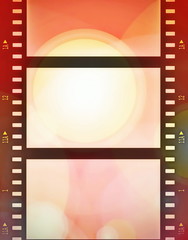 Obraz premium retro color film strip background and texture