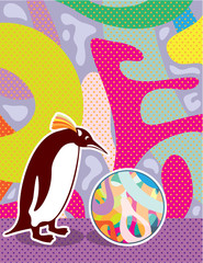 Abstract Artsy Pinguin