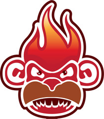 Monkey Face Logo Vector