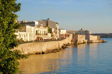 Fototapeta premium Promenade In Ortigia, Siracusa Of Sicily